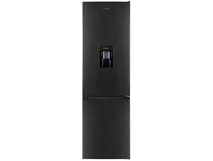 Exquisit Kühl-Gefrierkombination mit Wasserspender freistehend 260 L Inoxlook LED Glasablagen Türalarm 4-Sterne-Gefrierbereich Energieklasse E