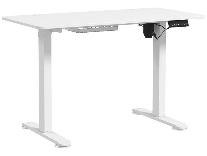 Vinsetto Höhenverstellbarer Schreibtisch Elektrisch 120x60cm Computertisch Weiß