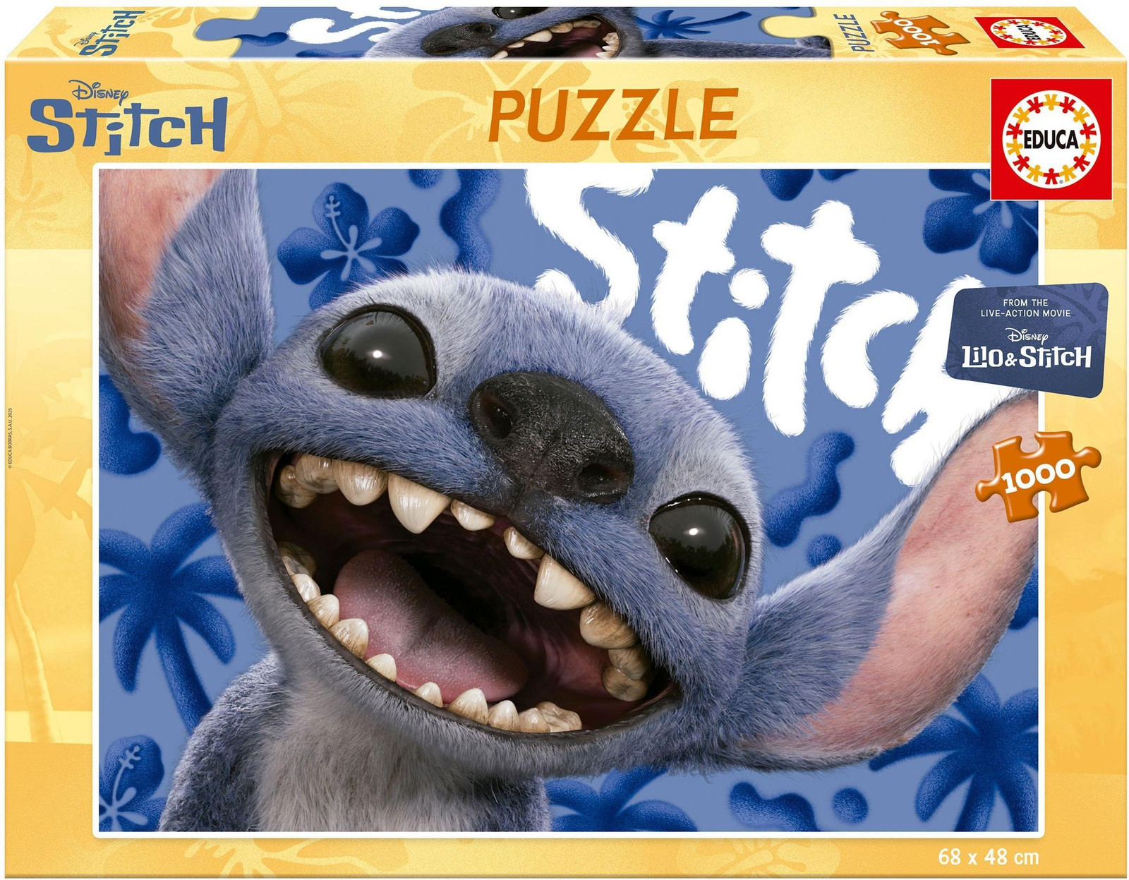 Educa Disney Stitch Puzzel met realistische afbeelding, 1000 stukjes