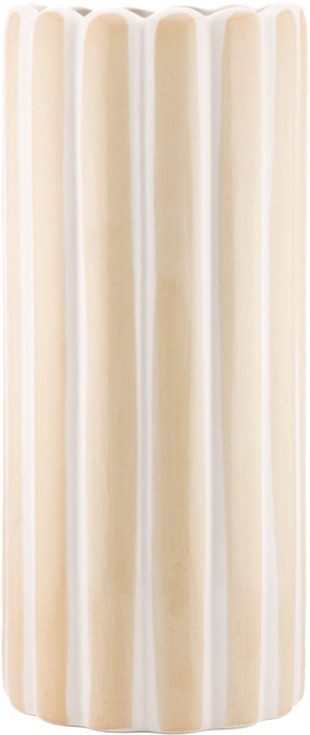 Aardewerk vaas Stripe drab van Homebound by Ky