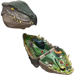 Jurassic World: Die Wiedergeburt, kleines Abenteuer-Spielset in Form eines Distortus-Rex-Kopfes, interaktive Funktionen und