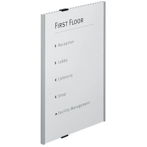 DURABLE Türschild INFO SIGN Metall silber DIN A3
