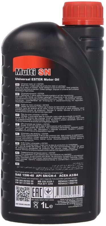 Motoröl CHEMPIOIL Multi SN 15W40 1L