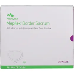 Mepilex Border Sacrum Schaumverband 22x25 cm 10 ST