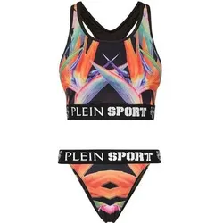 PLEIN SPORT Bikini FLOWERS, Größe XS in Schwarz 0221