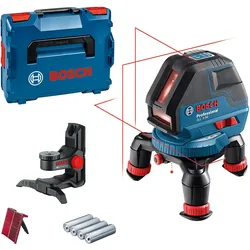 Bosch Linienlaser GLL 3-50, mit Universalhalterung BM 1, L-BOXX schwarz/blau - 0601063802 - schwarz/blau