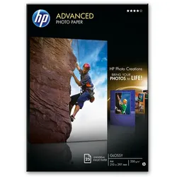 HP Advanced Fotopapier A4 glänzend 25 Blatt