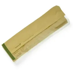FoodPac Service Vegware Kompostierbare Baguettetüten braun mit PLA-Sichtfenster