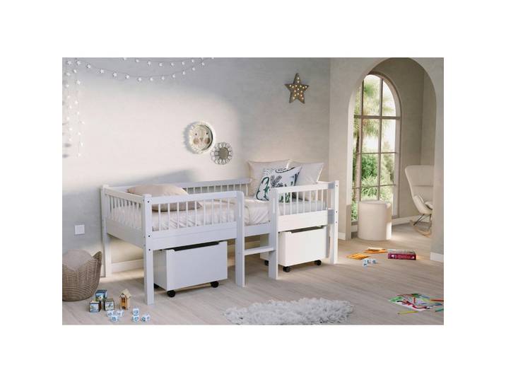SPIELBETT Forrest Weiß 90x200cm
