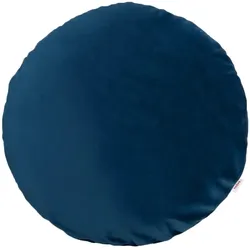 KISSENHÜLLE Rund Samt&Sonders admiral-blau 50 cm Ø