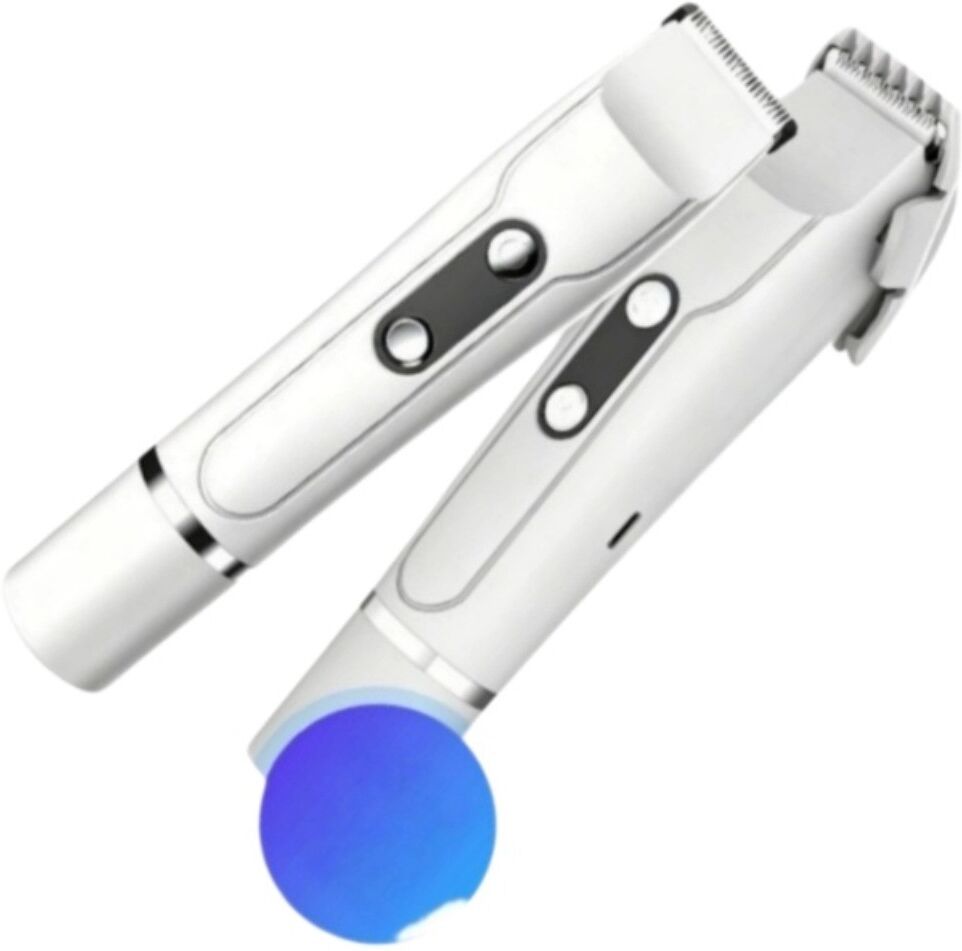 INF Elektrischer Trimmer X-2601 für Frauen mit Dual-Head-Folie und wasserdichtem Gehäuse für Nass- und Trockenanwendung Weiß