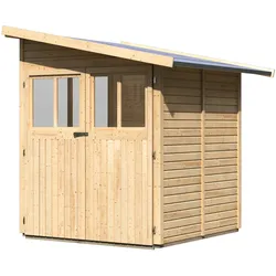 Karibu Gartenhaus Gerätehaus Juist/Wandlitz 2 - 19mm-181x181cm- naturbelassen