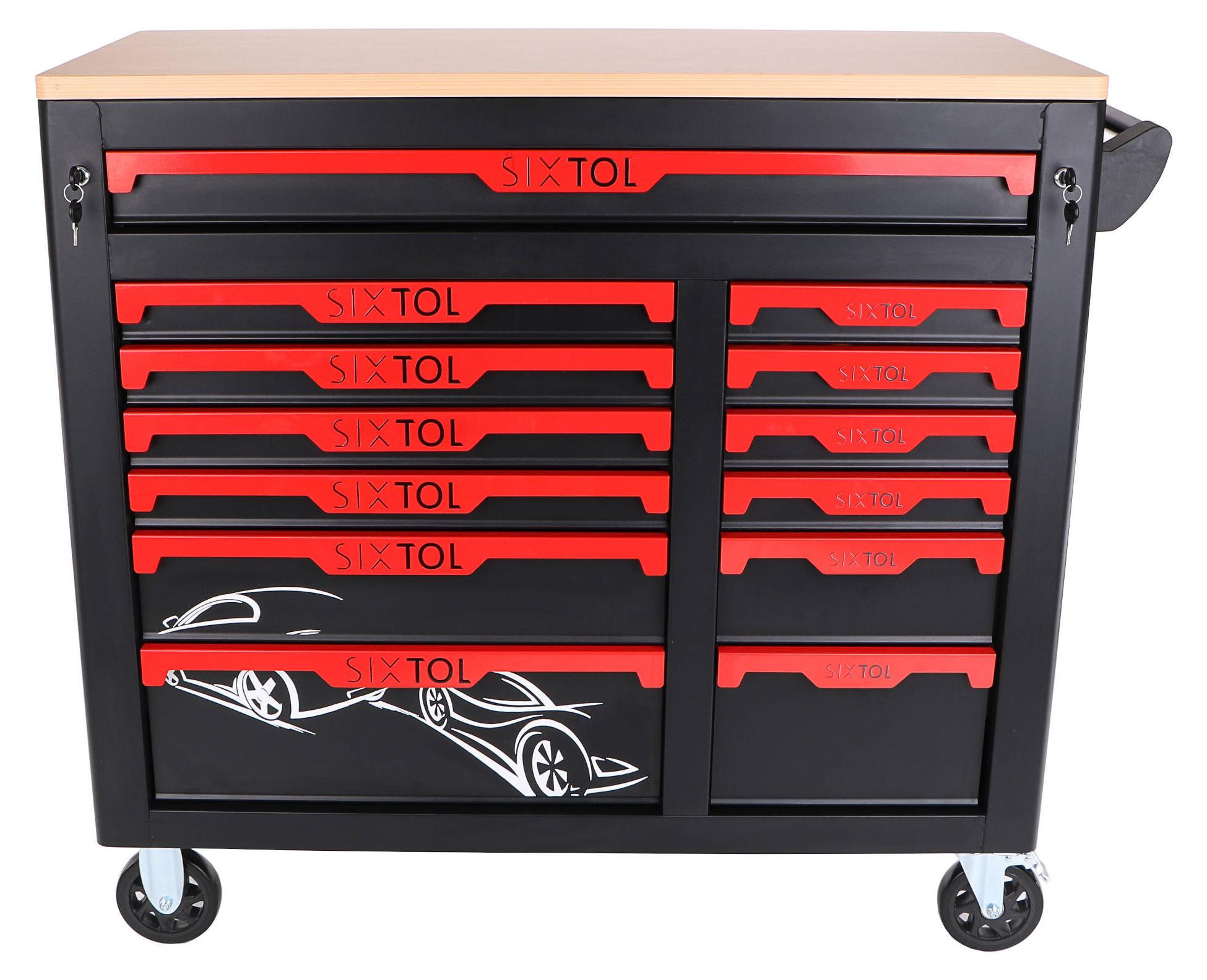 Werkstattwagen mit Werkzeug MECHANIC TROLLEY TITAN 1559, 13 Schubladen, 1559 Teile Werkzeug