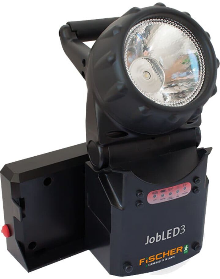 FiSCHER LED-Handscheinwerfer JOBLED2.V3 Notlichtfunktion ; FiSCHER Akkumulatorentechnik)