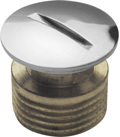 Bouchon aveugle ASW Stedo 184338 3/8", laiton chromé