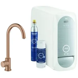 Grohe Blue Home Spültisch-Einhebelmischer 31498DL1 warm sunset gebürstet, Mono-Starter Kit