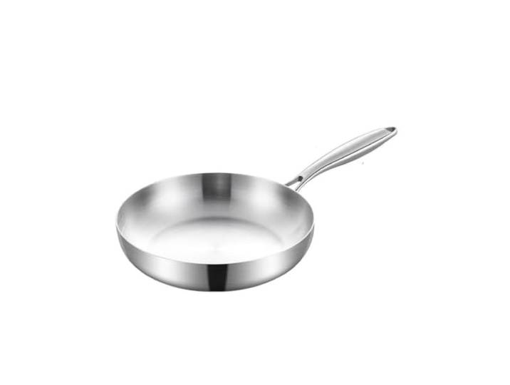 Bratpfanne Aus Edelstahl 316, Antihaft-Pfanne, Unbeschichtetes Kochgeschirr Unbeschichtetes Metallkochgeschirr For Das Tägliche Braten Und Braten Im Haushalt(30cm)