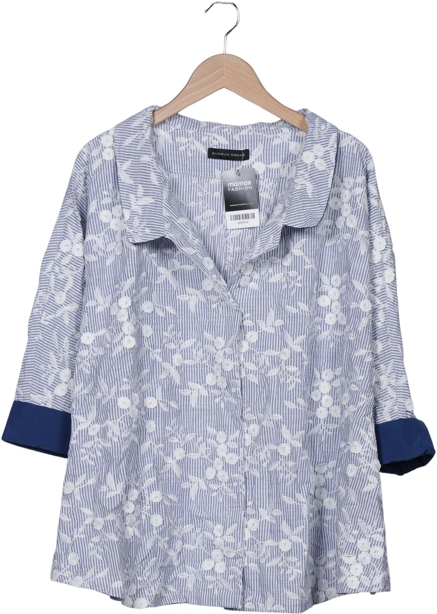 Gudrun Grenz Damen Jacke, Hellblau, Gr. M, kein / Etikett - Second Hand