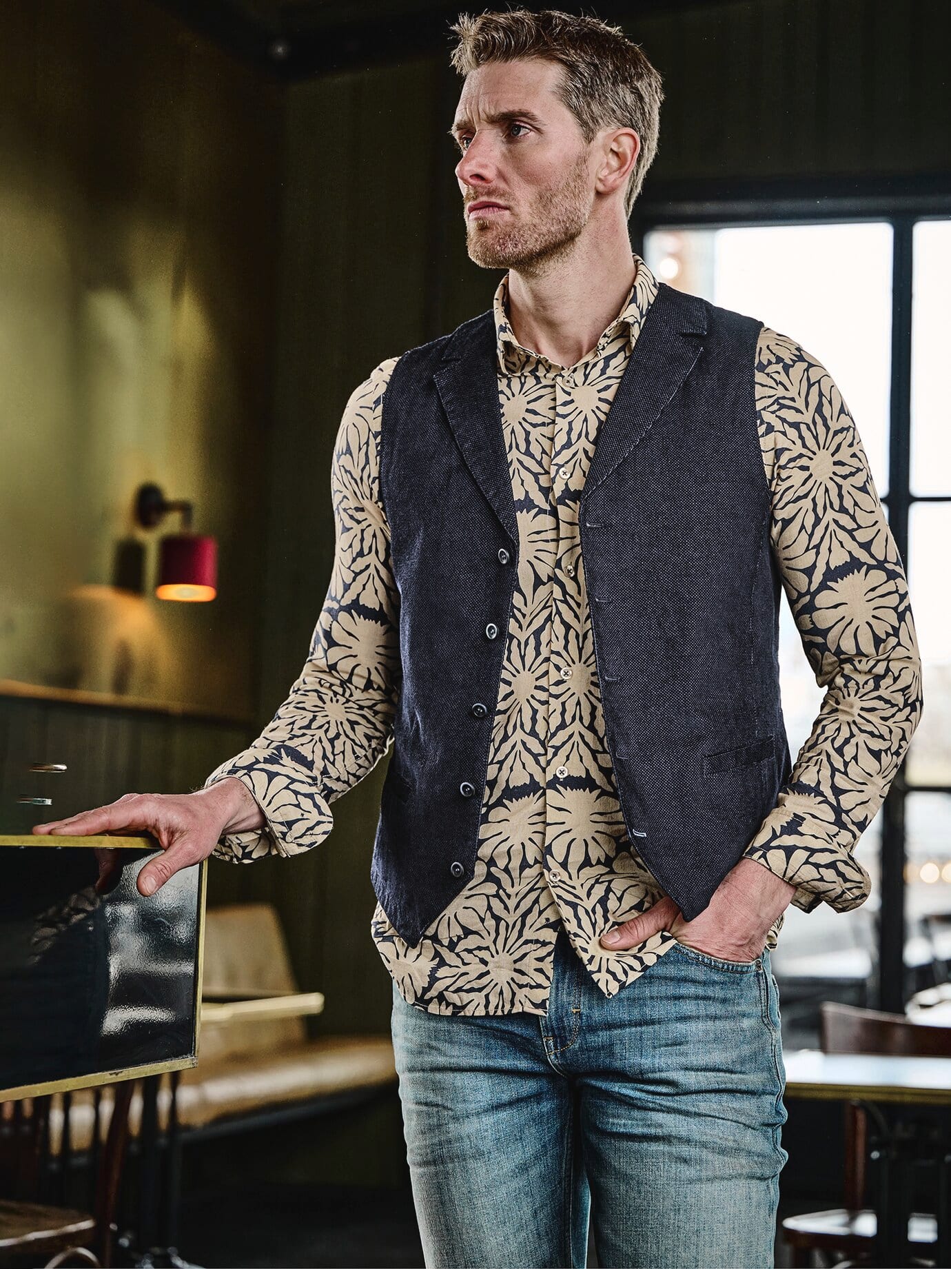 Mey & Edlich Wow-Weste Blau 48