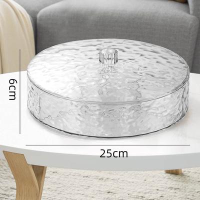 Evergreen Home Goods Thickened Multi layer Stacked Fruit Plate, Household Nut Plate, Melon Seeds Compartment, Snack Fruit Plate Storage Box white