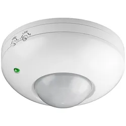 Goobay 95172 Infrarot Bewegungsmelder, Weiß - zur Aufputz-Deckenmontage, 360° Erfassung, 6 m Reichweite, für Innen (IP20), LED-geeignet
