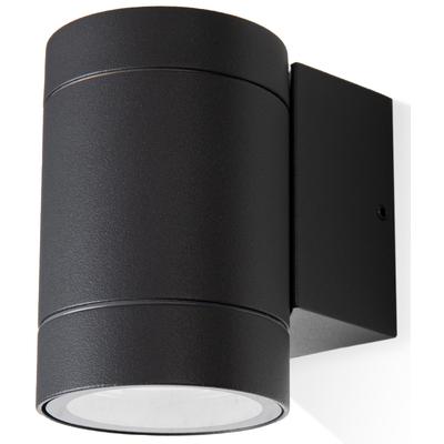 PACO HOME Wandleuchte "LUSIWA", silber (silberfarben), 1, H: 9,6cm, Leuchten, In & Outdoor GU10 Aussenlampe Garten Hauswand Eingang Aluminium IP54, Wandleuchte