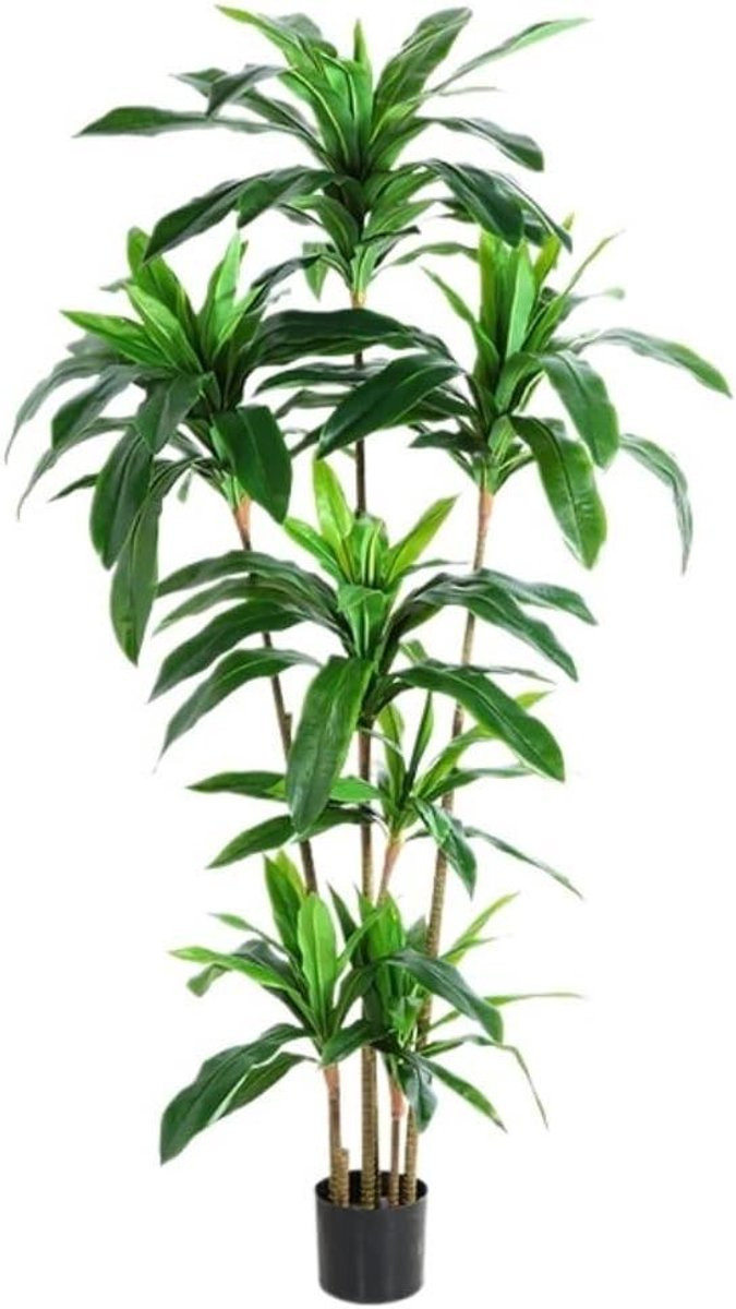 Onderhoudsvrije groene kunstboom met pot, Hoogte: 180 cm