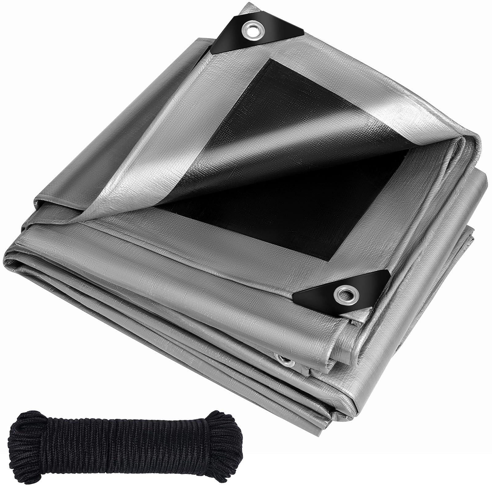 Merkloze multifunctionele waterdichte tarpaulin voor tuinmeubelen en auto, 4m x 5m