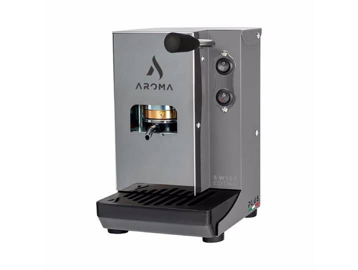 AROMA Plus Basic Swiss Edition grau Kaffeemaschine – Kapselmaschine Divers