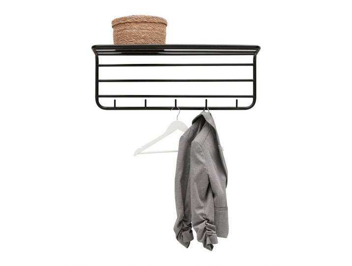 Wandgarderobe Pipe Schwarz