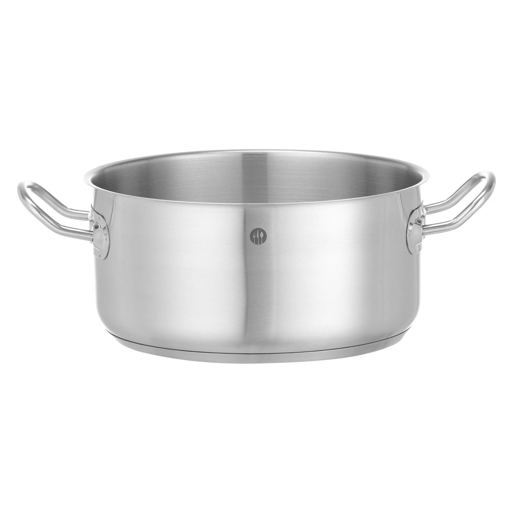 Hendi Bratentopf 4.9 Liter ohne Deckel (Bräter + Schmortopf, Kochtopf, Edelstahl, 22 x 11.90 cm) (837665)