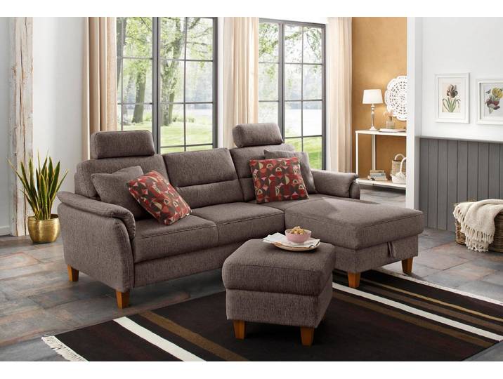 Home affaire Ecksofa Palmera L-Form, B: 244 cm - OTTO. Verlässliche Qualität., optional Schlaffunktion & Bettkasten, Federkern