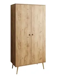 KLEIDERSCHRANK Zweitüriger HARMONY Craft Gold Eiche