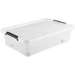 Unterbettroller Aiko in Schwarz/Transparent ca. 29l