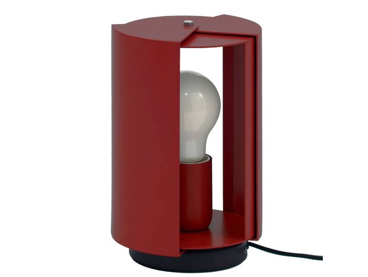 Nemo - Lampe de table Charlotte Perriand - Rouge - Aluminium - Designer Charlotte Perriand