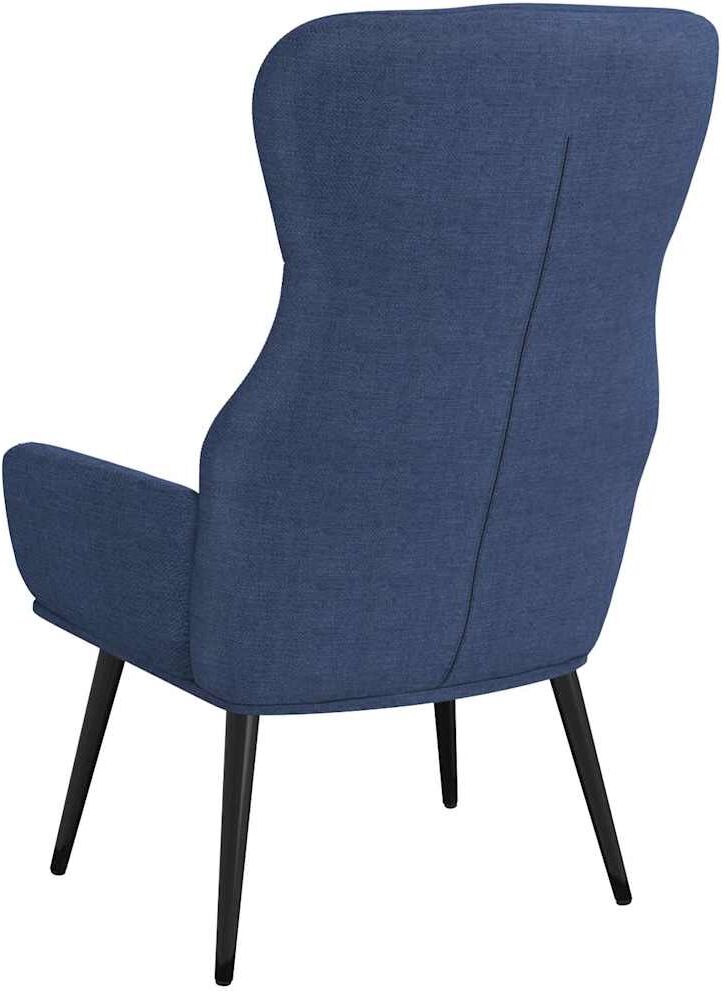vidaXL Chaise de relaxation Bleu Tissu