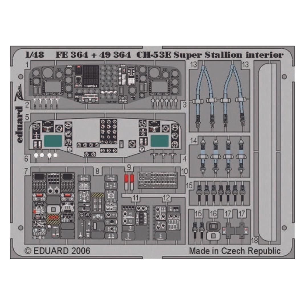 Eduard CH-53E Super Stallion interior für Academy/MRC-Bausatz (FE364)