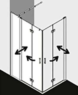 Kermi DIF2L10318VPK Eck-Halbteil links Diga F2L 1030x