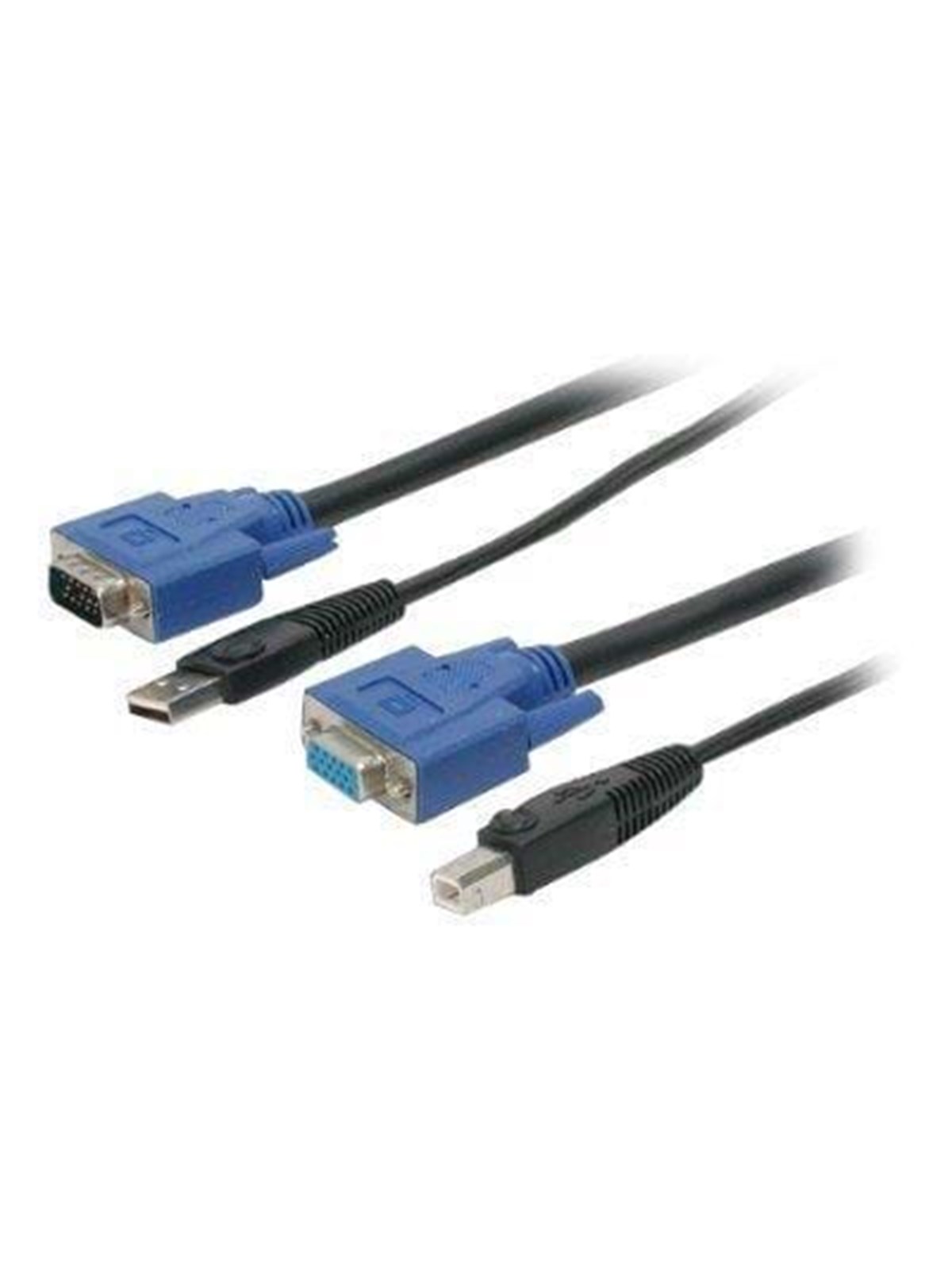 StarTech.com 2-in-1 USB KVM Kabel - Tastatur / Video / Mouse / USB Kabel
