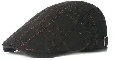 LightInthebox Men's Flat Cap Tweed Cap Black khaki Cotton Simple 1920s Fashion Sports Outdoor Party / Evening Casual