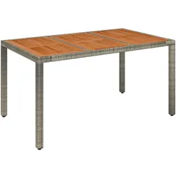 vidaXL, Gartentisch + Balkontisch, Jadorar (4x Stuhl + Tisch) (150 x 90 x 75 cm)