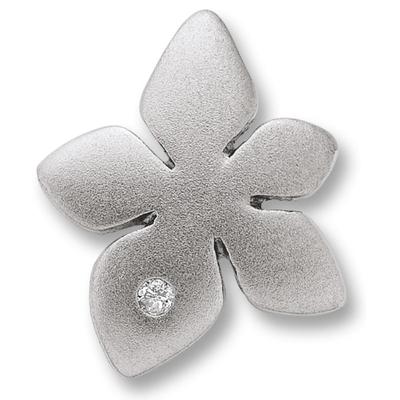 Kettenanhänger ONE ELEMENT "Zirkonia Blume Anhänger aus 925 Silber", silber, Schmuckanhänger, Mädchen, Silber 925 (Sterlingsilber), Kettenanhänger, Dezente Symbolik – stilvoller Begleiter für jeden Anlass
