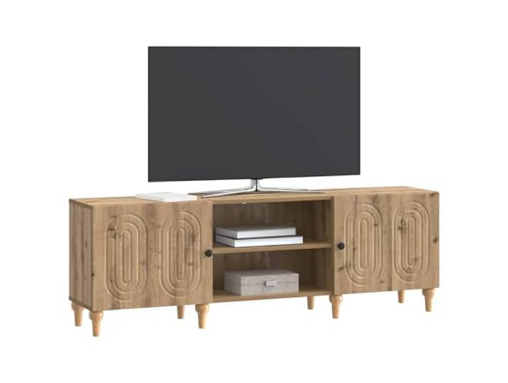 GKHPYURE TV-Schrank Eiche Handwerk 150 x 31 x 50 cm Technisches Holz, 2 Drehtüren, nützliche Regale, viel Stauraum, einfache Wartung