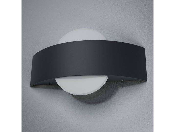 LEDVANCE LED Außenwandleuchte Endura Style Shield Round, schwarz, Aluminium, Modern, Wandlampe