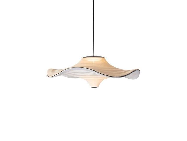 Suspension LED « Flying » couleur sable, Ø 78 cm - Fabriquée à la main Made By Hand - Chambre à coucher - Tissu / textile