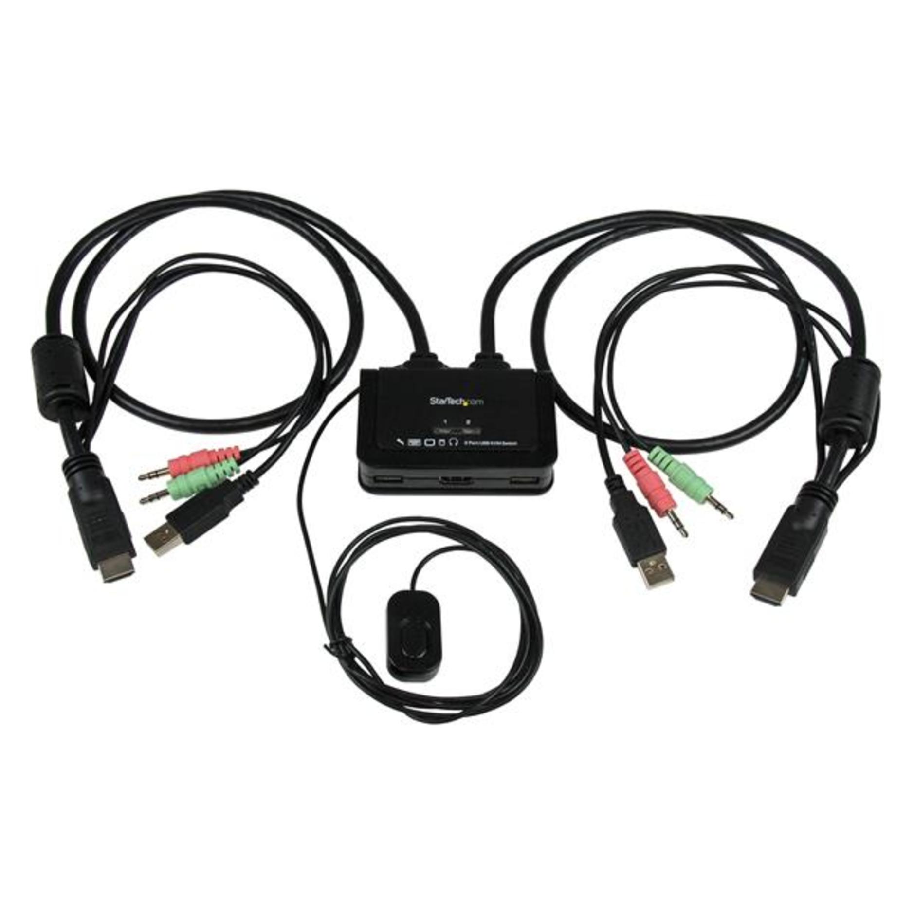 StarTech 2 Port HDMI Cable Kvm Switch (SV211HDUA)