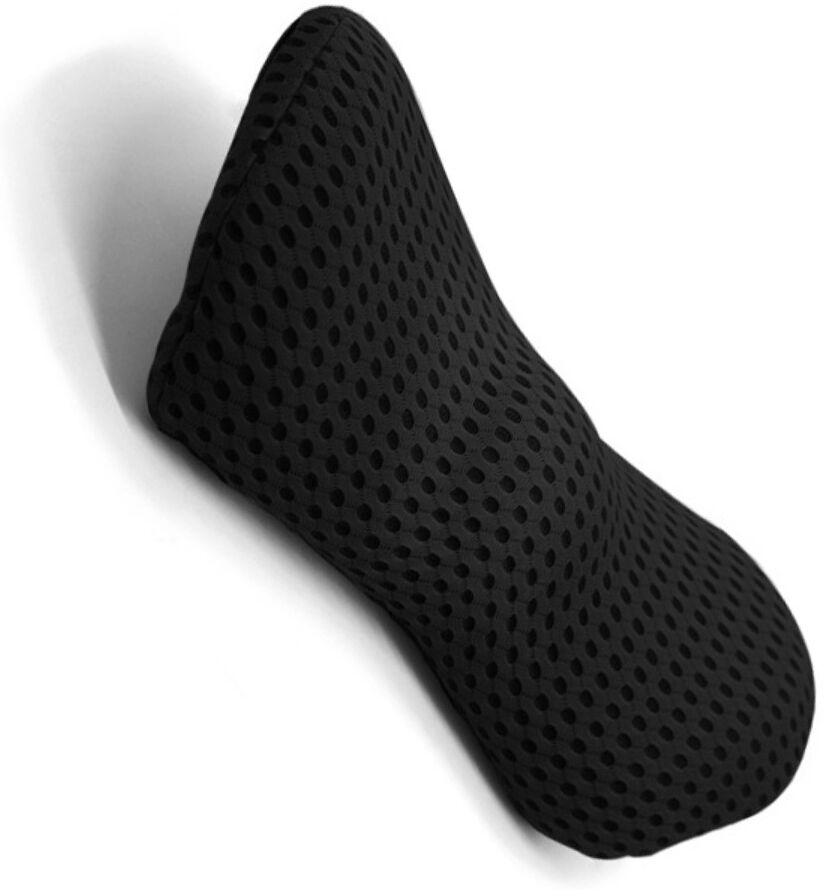 INF Mesh-Yuanbao Memory-Schaum Lendenkissen – Ergonomische Unterstützung für Auto, Büro & Sofa Schwarz