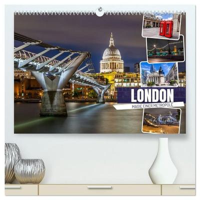 LONDON Magie einer Metropole (hochwertiger Premium Wandkalender 2027 DIN A2 quer), Kunstdruck in Hochglanz