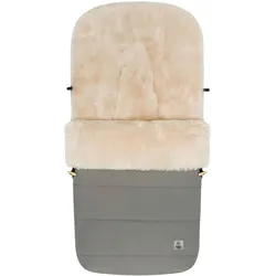 babycab Winterfußsack Lammfell Lille für Kinderwagen, Buggy, grau