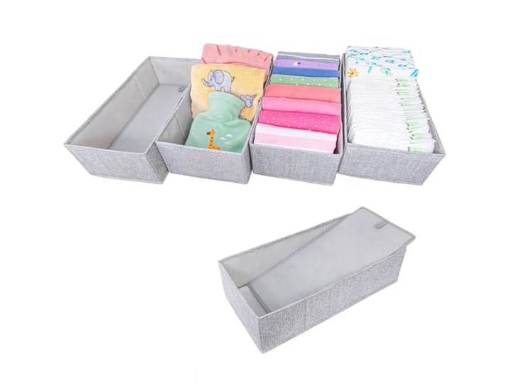 SIMPLE JOY® HEMNES Organisateur 4cases rangement compatible avec IKEA Ajustement parfait pour commode HEMNES Qualité n°1 Star des réseaux Robuste Testé non toxique Marque allemande